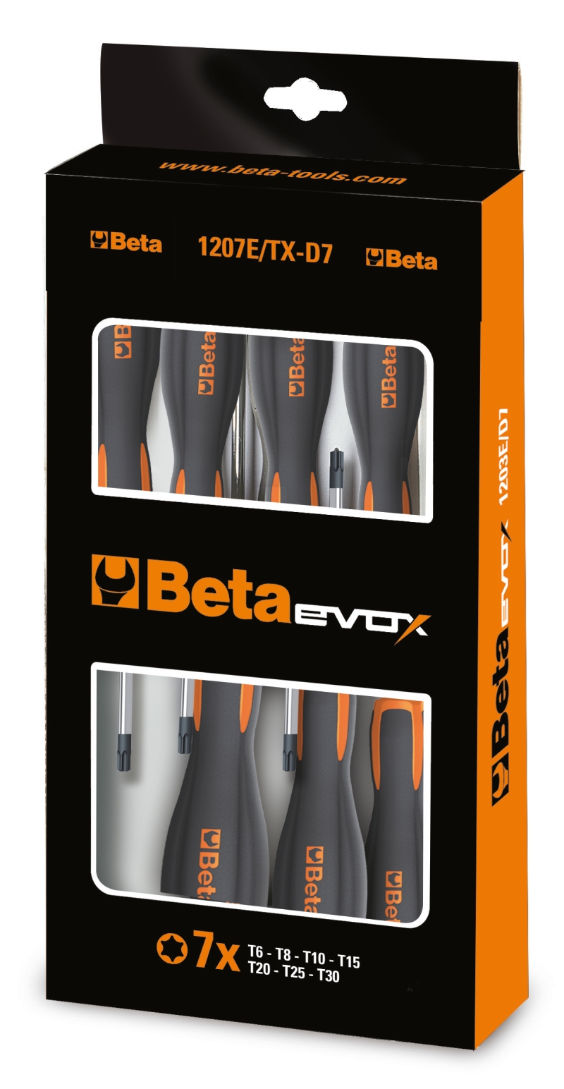 Beta 012071207 7-teiliger Satz Torx®-Schraubendreher