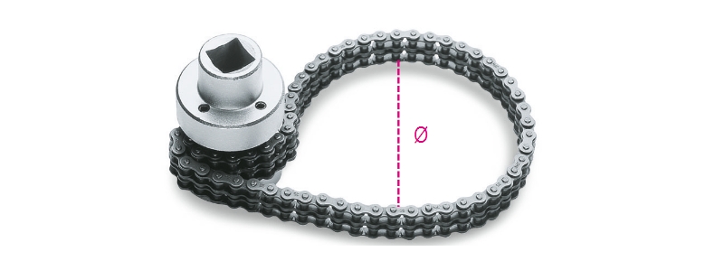 Beta 014880010 1488/1-Ölfilterschlüssel mit Kette 60÷110 Ø mm