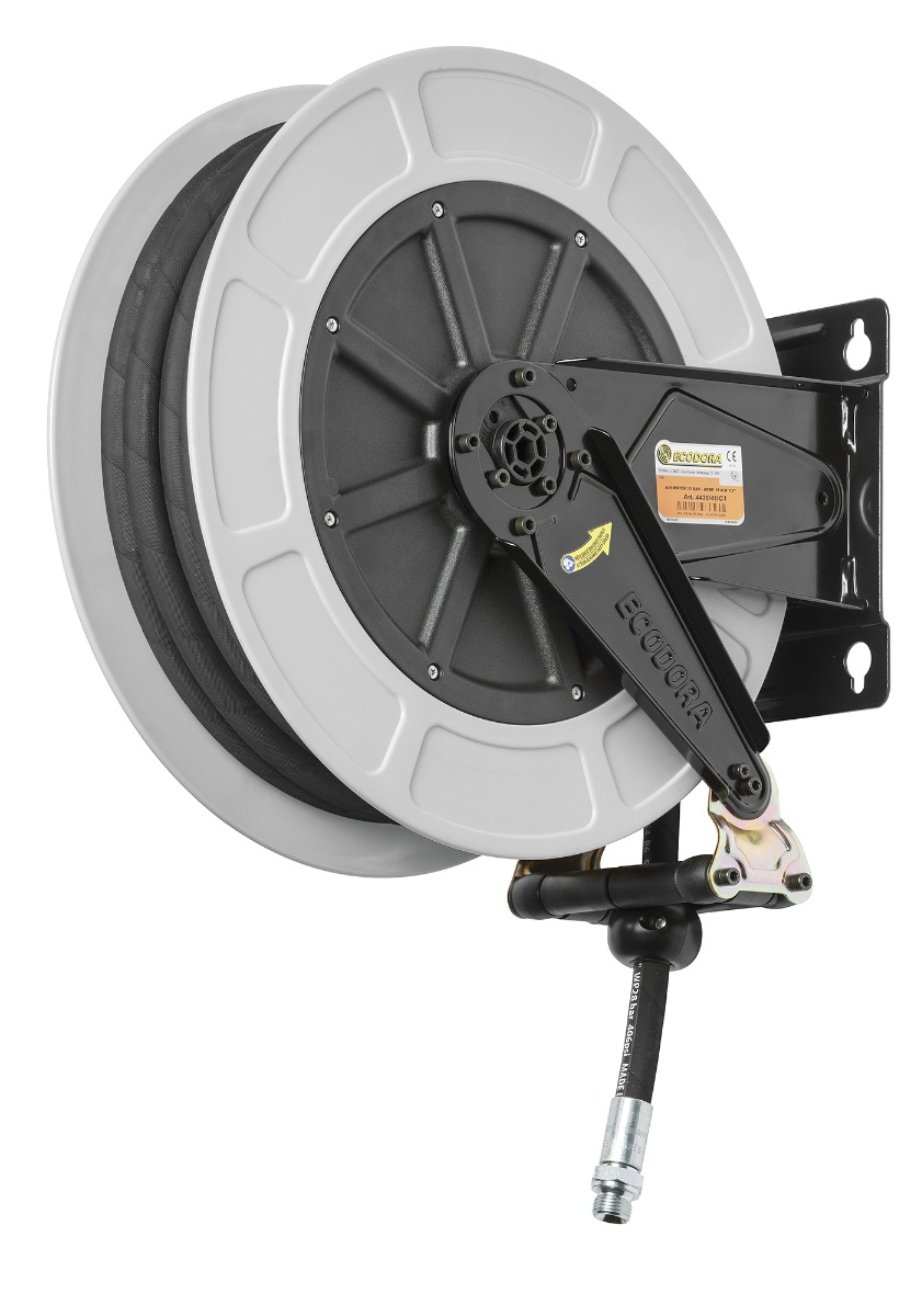 Ecodora 567000116 Wandhaspel 25M (Luft/Wasser 70°C) - 20 Bar - Schlauch 1/2"