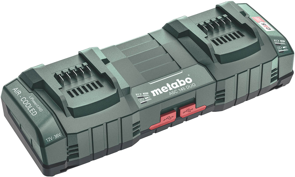 Metabo Zubehör 627495000 Schnellladegerät ASC 145 DUO 12-36 Volt