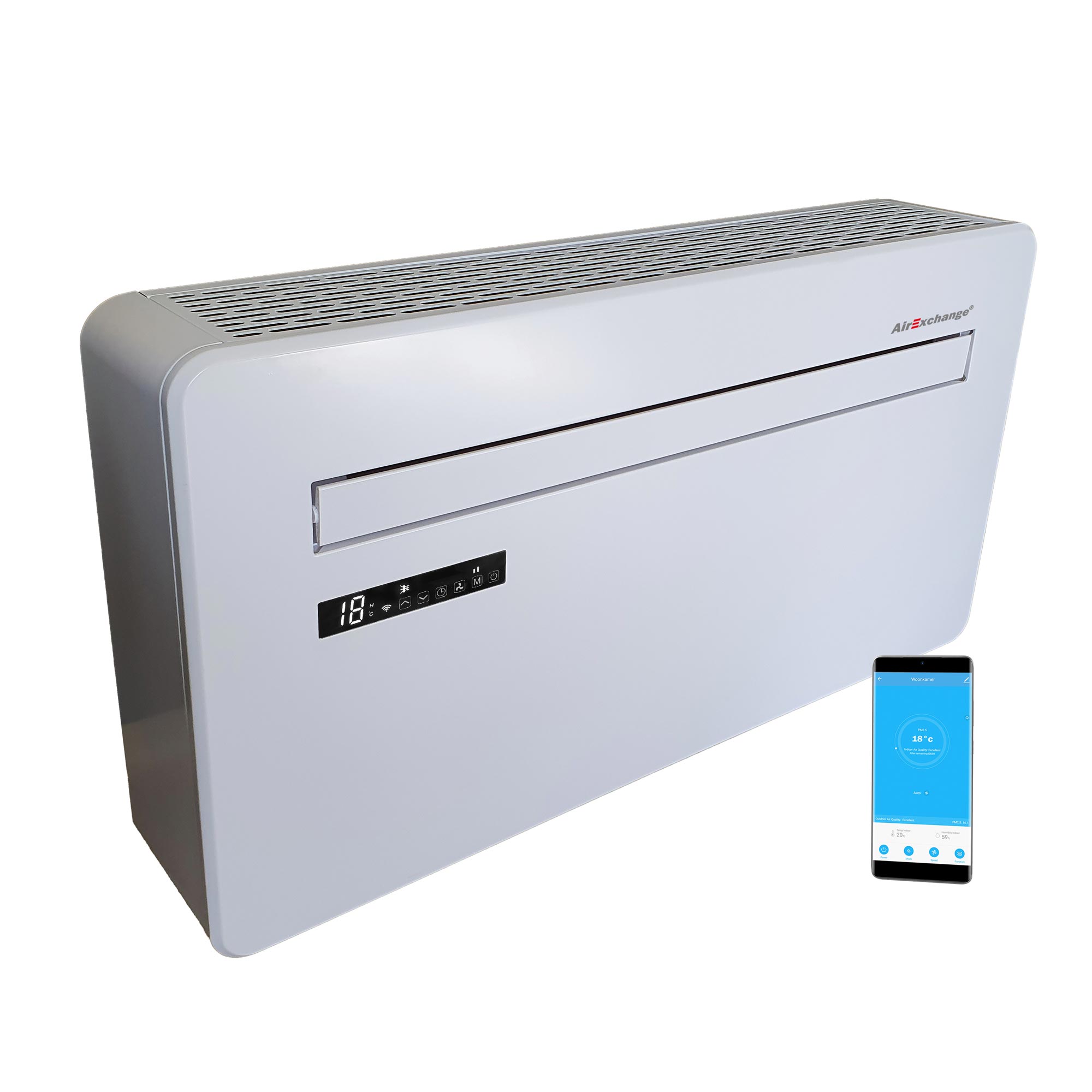 AirExchange 2023-12R-Wit Monoblock-Wärmepumpe Weiß