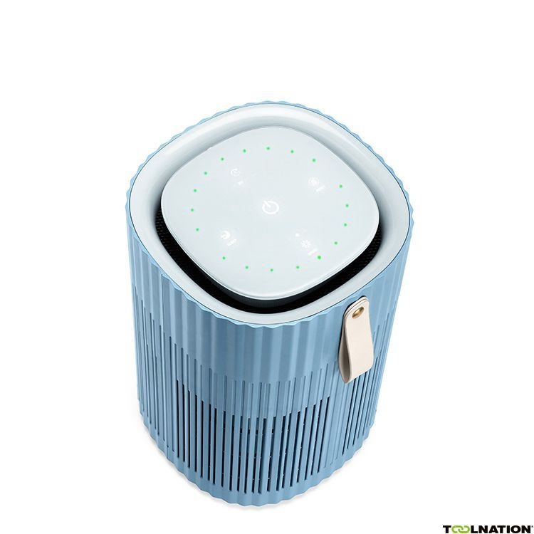 AirExchange 2022150-T | STAALBLAUW 2022150-T STEEL BLUE Professioneller Luftreiniger 150-T Steel Blue mit HEPA H13 Filter, Carbon, Ionisator, UV-C LED Geeignet für bis zu 40m²