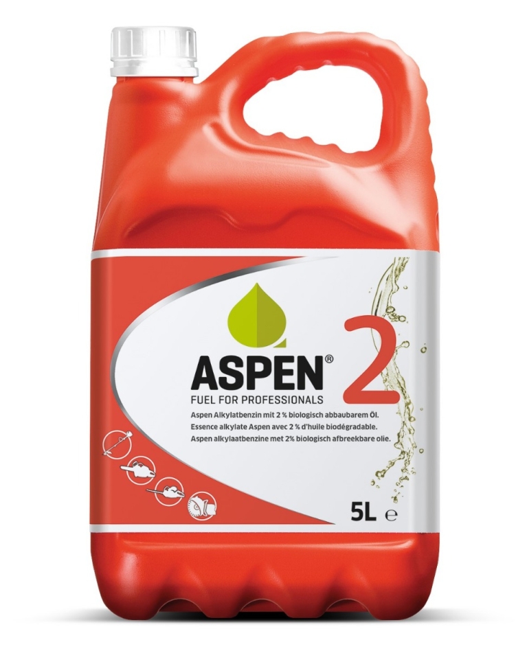 Aspen ASPEN2 Gebrauchsfertige Benzinmischung 5 Liter für Zweitaktmotoren