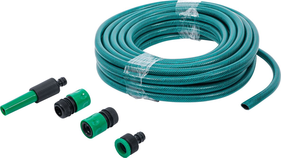 BGS Do It Yourself 70906 Gartenschlauch PVC inkl. Gartentülle und Kupplungsstecker 1/2" 15 m