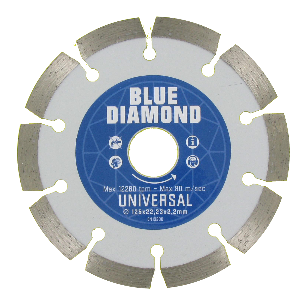 Carat CEBD125310 Blue Diamond Diamanttrennscheibe Universal 125 x 22,23 mm