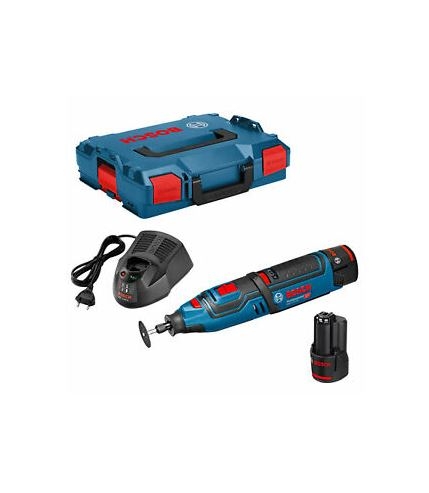 Bosch Blau 06019C5001 GRO 12V-35 Professional Akku-Rotationswerkzeug 12V, 2,0Ah + Koffer