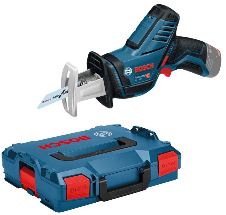 Bosch Blau 060164L905 GSA 12 V-LI Accu Recipro Säge 12V Li-Ion exkl. Batterien und Ladegerät in L-Boxx