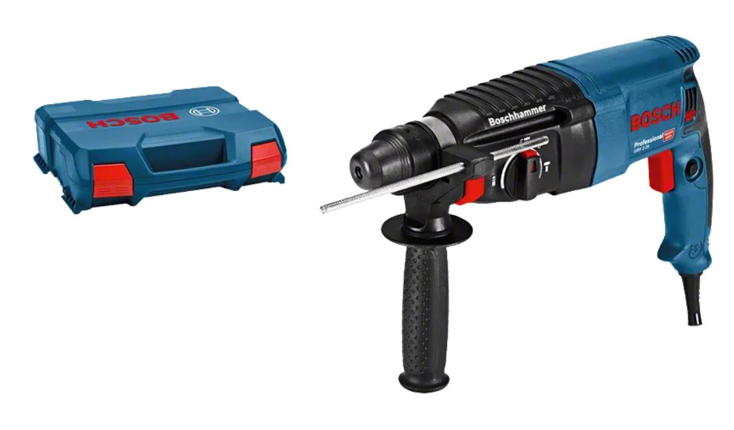 Bosch Blau 06112A3000 GBH 2-26 Professional Bohrhammer mit SDS-plus 830w, 2,7J