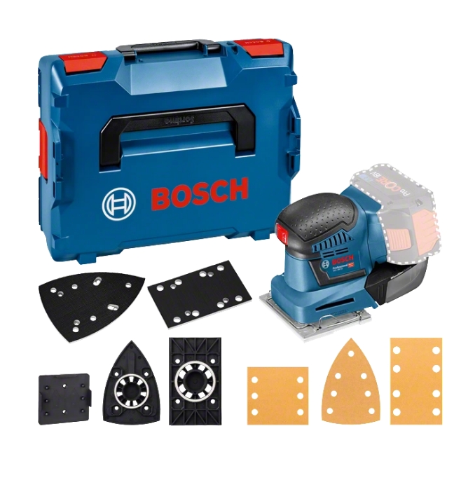 Bosch Blau 06019D0202 GSS 18V-10 Multischleifer 3 in 1 18V solo in L-Boxx