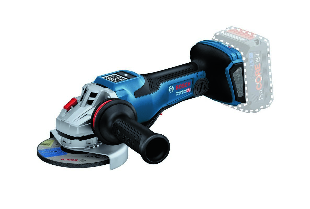 Bosch Blau 06019H6G02 GWX 18V-15 PSC Accu-Winkelschleifer-Set 125mm exkl. Batterien und Ladegerät in L-BOXX