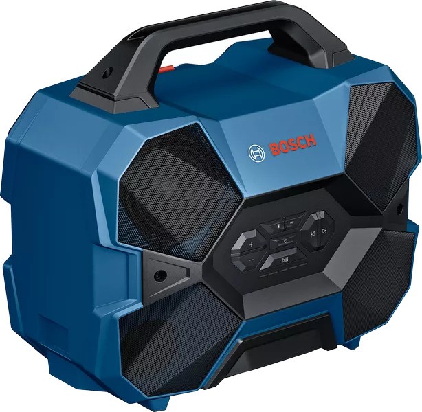 Bosch Blau 06014A6000 GPB 18V-6 C Professioneller Bluetooth-Lautsprecher 18V ohne Batterien und Ladegerät