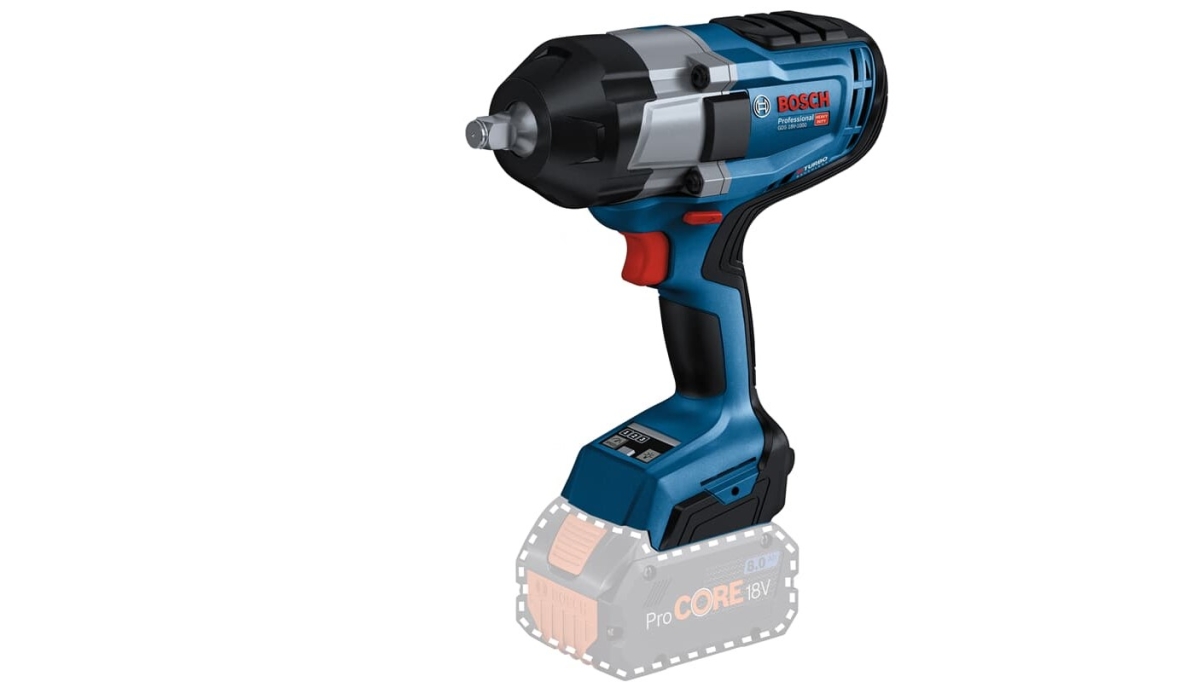 Bosch Blau 06019J8300 GDS 18V-1000 Schlagschrauber 1/2 "1000 Nm 18 Volt ohne Akku oder Ladegerät