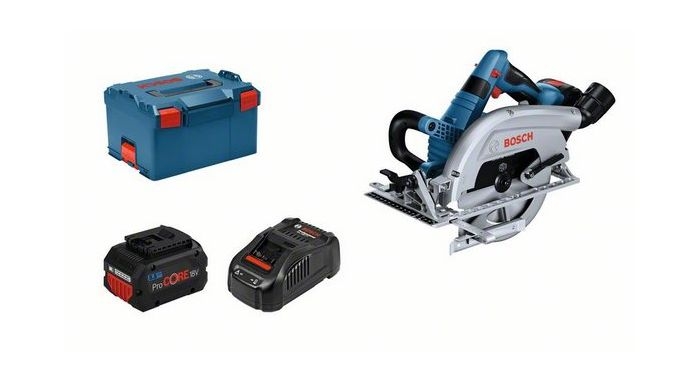 Bosch Blau 06016B9002 GKS 18V-70 L Profi Kreissäge 18V 5.5Ah ProCore in L-Boxx