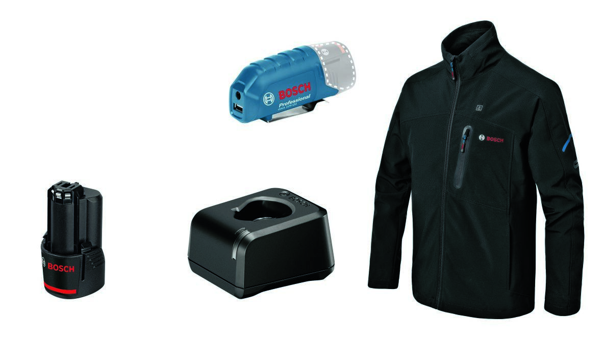 Bosch Blau 06188000G0 GHJ 12V+18V XA XL Akku-Heizjacke 1x 2.0 Ah und Ladegerät GAL 12V-20