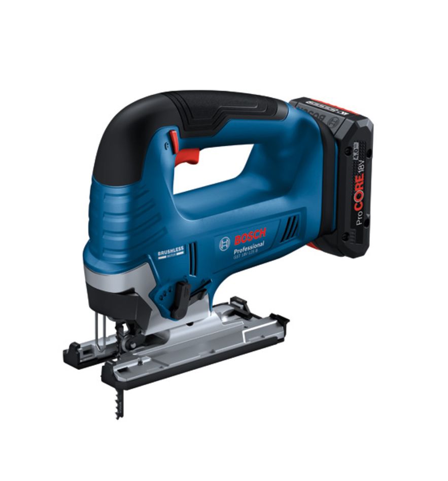 Bosch Blau 06015B3000 GST 18V-125 B Profi-Stichsäge 18V exkl. Akkus und Ladegerät in L-Boxx