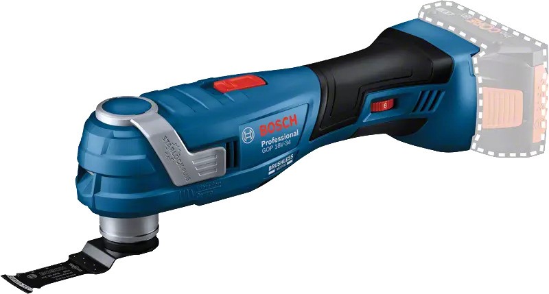 Bosch Blau 06018G2001 GOP 18 V-34 Multitool 18V Li-Ion ohne Akkus und Ladegerät