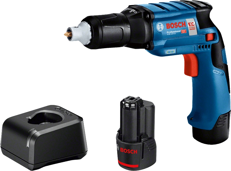 Bosch Blau 06019E4006 GTB 12V-11 Akku-Trockenbauschrauber 12V 2.0Ah Li-Ion