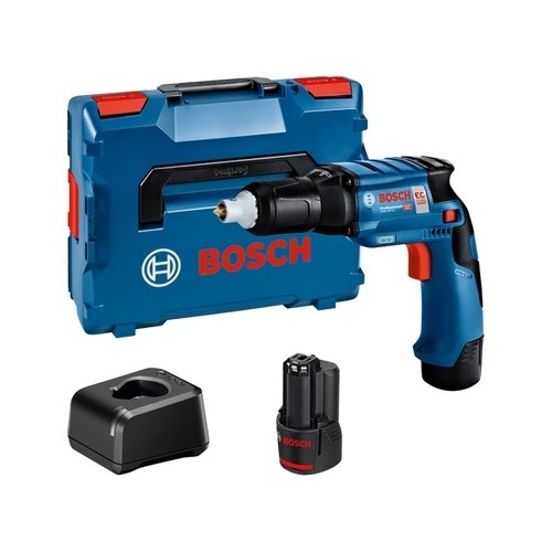 Bosch Blau 06019E4007 GTB 12V-11 Akku-Trockenbauschrauber 12V 2.0Ah Li-Ion in L-Boxx