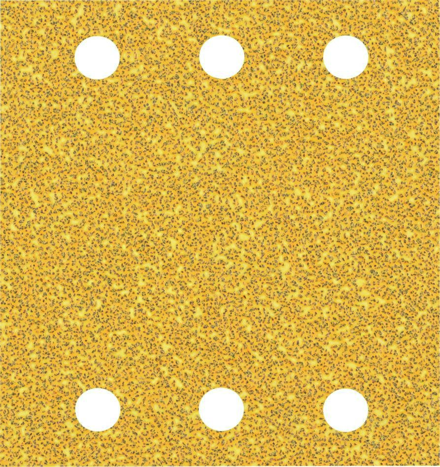 Bosch Blau Zubehör 2608900890 Expert C470 Schleifpapier mit 6 Löchern für Schwingschleifer, 115 x 107 mm, G 40, 10-tlg.