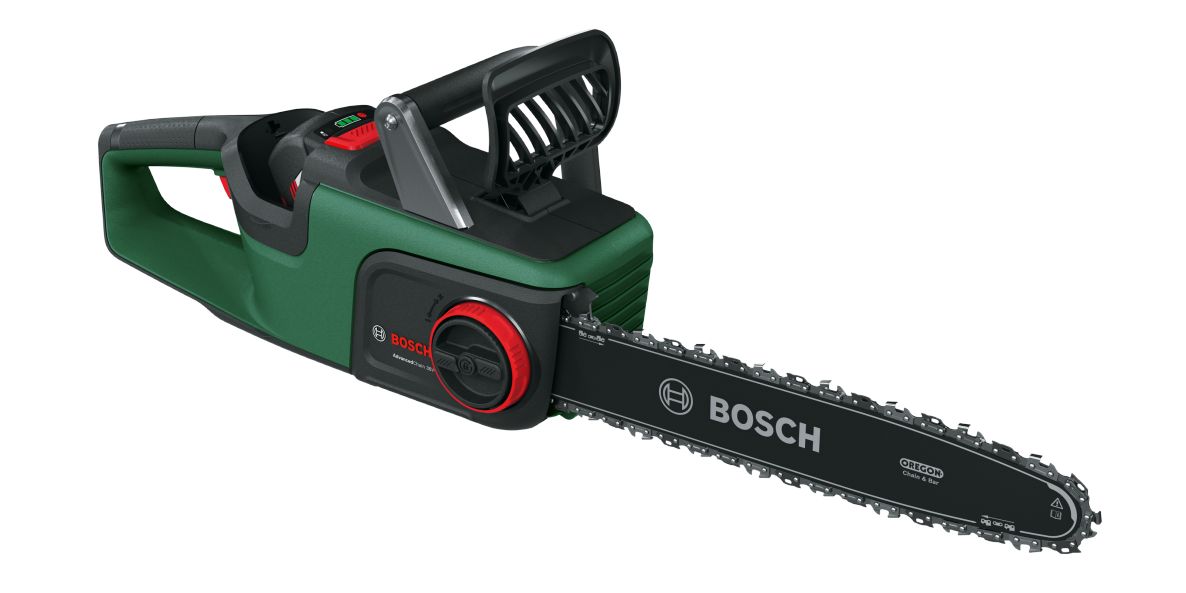 Bosch Grün 06008B8600 AdvancedChain 36V-35-30 Akku-Kettensäge und 1x 36V 2.0 Ah und Ladegerät
