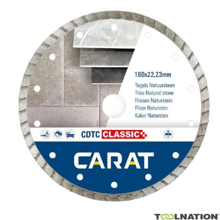 Carat CDTCC18030 Diamanttrennscheibe CDTC CLASSIC 180x22,23 MM Naturstein / Beton - 1