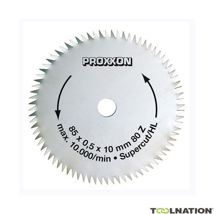 Proxxon 28731 Kreissägeblatt Super-Cut, 85 mm, 80 Zähne - 1