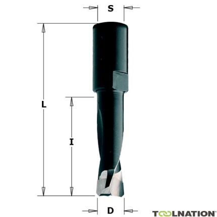 CMT 380.040.11 Spezial-Dübelbohrer für Festool - Domino® 4mm, Schaft 6x0,75 - 1