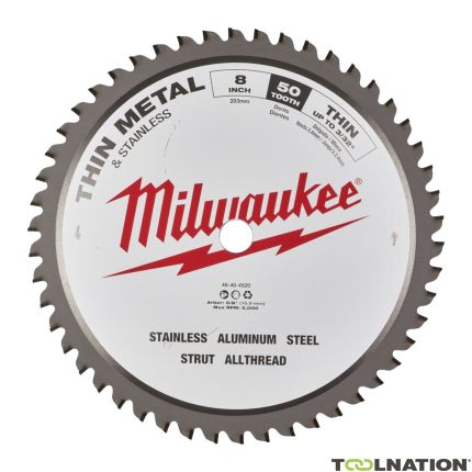 Milwaukee Zubehör 48404520 203 x 15,87 x 50T 50-Zahn Metalls&auml;geblatt - 1