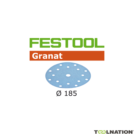 Festool Accessoires 497184 Schuurschijven Korrel 60 Granat 50 stuks STF D185/16 P60 GR/50 - 1