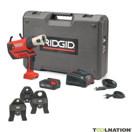 Ridgid 69818 RP350-B Kit Standard 12 - 108 mm Presswerkzeug 18 Volt 2.5 Ah Li-ion + Backen M 15-18-22 - 5