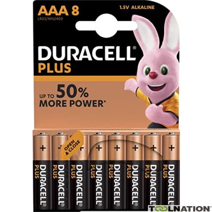 Duracell D018549 Alkaline Plus Power AAA 8 Stk. - 1
