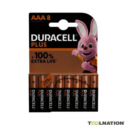 Duracell D141179 Alkaline Plus 100 AAA 8 Stk. - 1