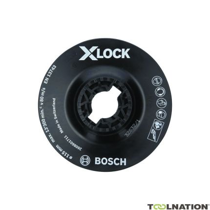 Bosch Blau Zubehör 2608601711 X-LOCK Stützteller 115 mm weich 115 mm, 13.300 min-1 - 1