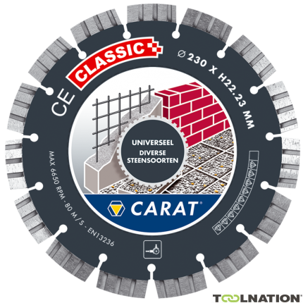 Carat CEC2303000 Diamanttrennscheibe Universal CE Classic 230 x 22,23 mm - 1