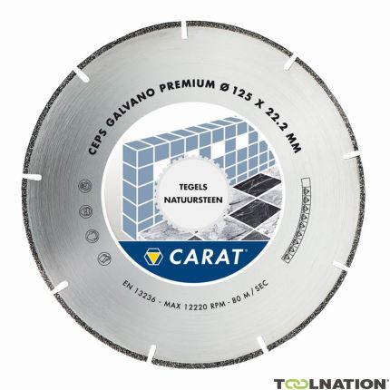 Carat CEPS125300 Diamantzaagblad GALVANO PREMIUM 125x22.2MM, TYPE CEPS - 1