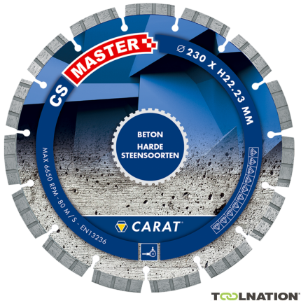 Carat CSM3502000 Diamanttrennscheibe BETON CS MASTER, 350x20,0 MM - 1