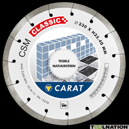 Carat CSMC115300 diamantzaagblad TEGELS CSM CLASSIC 115x22,2MM - 1