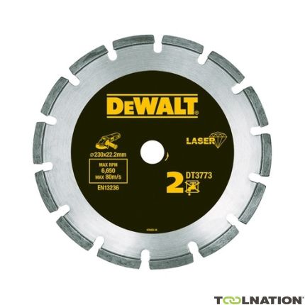 DeWalt Zubehör DT3740-XJ Diamanttrennscheibe 115 x 22,2 mm trocken für Baustoffe/Beton - 1