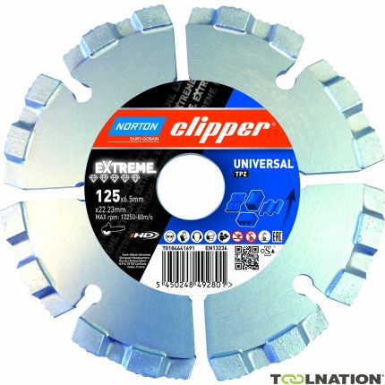 Norton Clipper 70184601130 Extreme Universal TP-Z Mörtelraumer 115 x 22,23 mm - 1