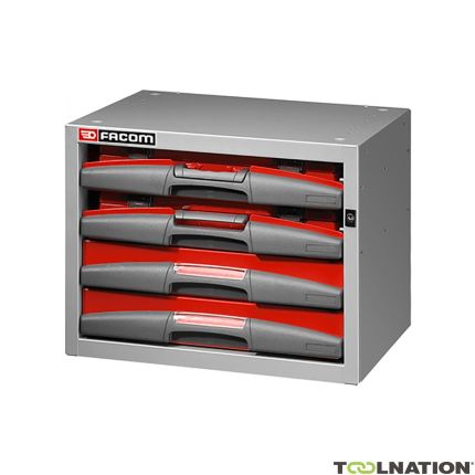 Facom F50000101 Matrix Low Cabinet mit 2 Schubladen und 2 herausnehmbaren Boxen 495 mm - 1