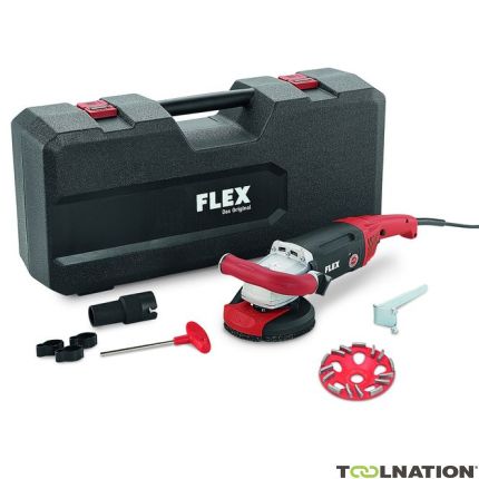 Flex-tools 408638 408.638 LD 18-7 125 R Kit E-Jet Sanierungsschleifer für randnahes Schleifen 1800 Watt 125 mm - 1