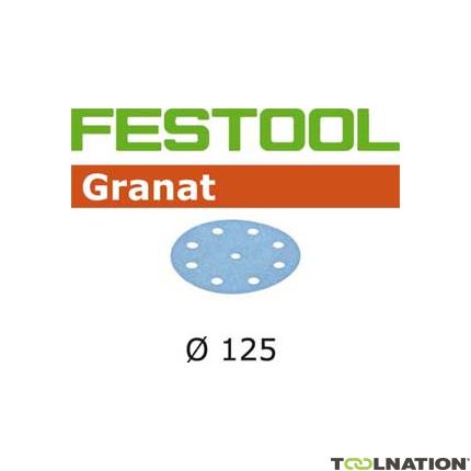 Festool Accessoires 497178 Schuurschijven Granat STF D125/90 P500 GR/100 - 1
