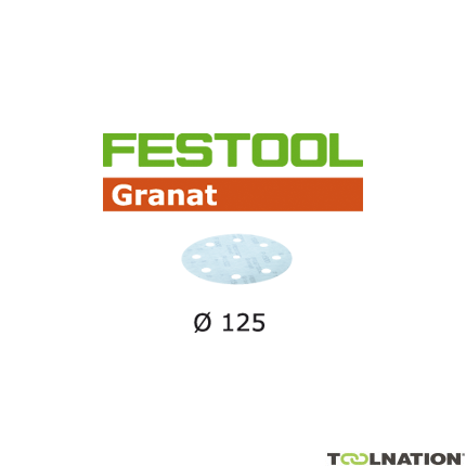 Festool Accessoires 497181 Schuurschijven Granat STF D125/90 P1200 GR/50 - 1