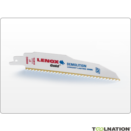 Lenox 21070818GR TiN-Säbelsägeblatt GOLD für dünnes Metall und Gips 203 x 19 x 0,9mm - 1