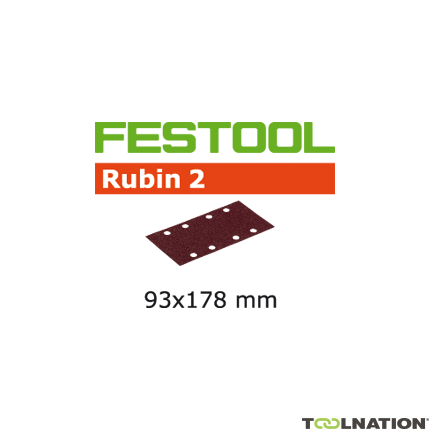 Festool Accessoires 499065 Schuurstroken Rubin 2 STF 93x178/8 P120 RU/50 - 1