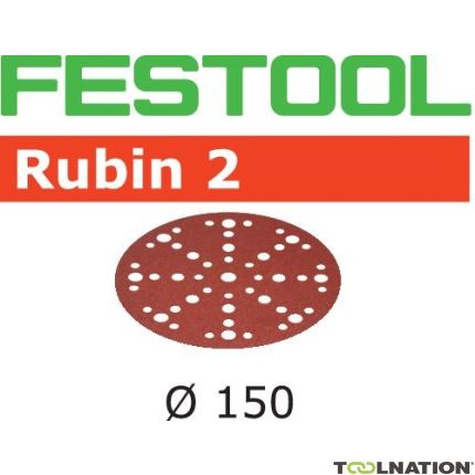 Festool Accessoires 575182 Schuurschijven Rubin 2 STF D150/48 P120 RU2/10 - 1
