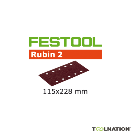 Festool Accessoires 499035 Schuurstroken Rubin 2 STF 115x228/10 P150 RU/50 - 1
