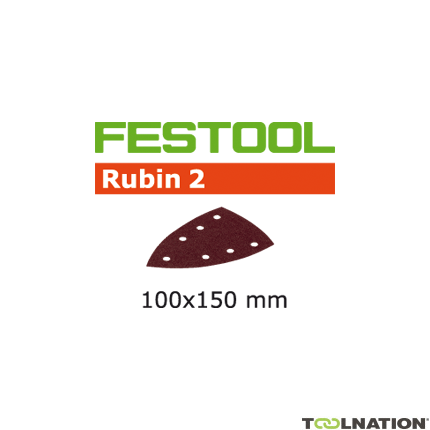 Festool Accessoires 499145 Schuurbladen Rubin 2 STF Delta/100x150/7 P120 RU/10 - 1