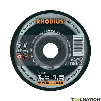 Rhodius 205914 XT24 Trennscheibe dünn Aluminium 230 x 1.9 x 22,23 mm - 1