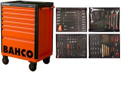 Bahco 1477K7-FULL4 Werkzeugwagen orange 190 Stück